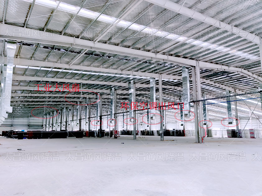 大型車間怎么降溫？扇機(jī)互補(bǔ)效果更佳